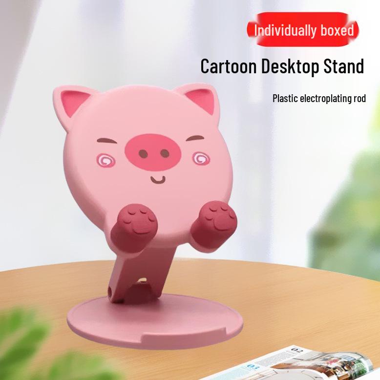 Adjustable Cartoon Phone & Tablet Stand | Foldable & Portable Holder