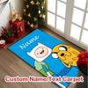 Adventure Time Friends Carpet, Non-slip Office Chair Rug, Digital Print Home Area Rug, Unique Festival Decorations