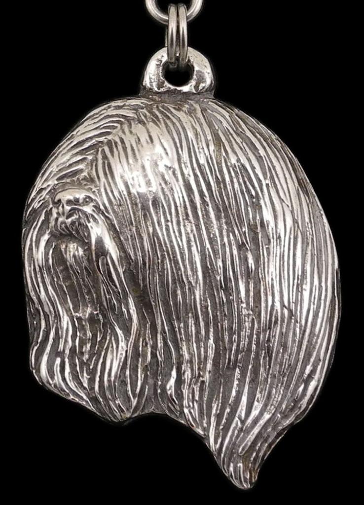 Lhasa Apso - Dog Necklace In Gift Box, Silver-plated Locket for Dog Fan, Striking Pendant by Art-Dog Brand