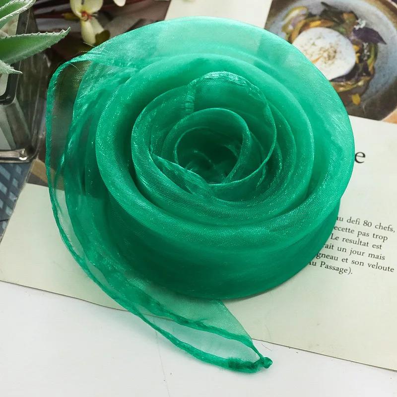 60X60cm Colorful Girl Gymnastics Square Scarf Movement Rhythm Band Scarves