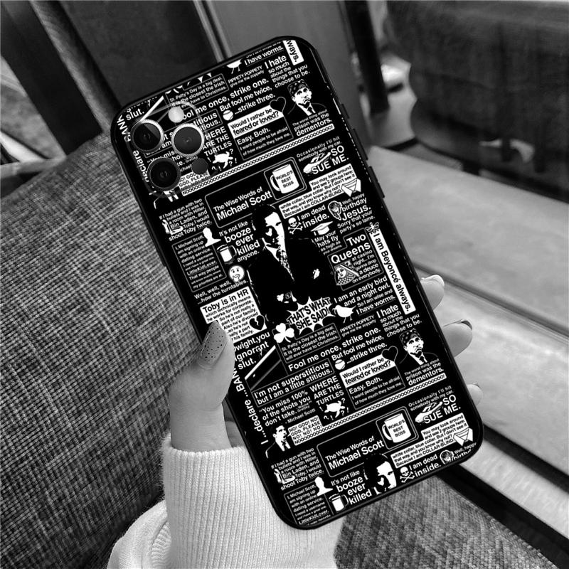

Michael Scott The Office Case For iPhone 14 15 16 Pro Max 11 13 12 Mini X XR XS Plus Soft Cover Shell iPhone 12