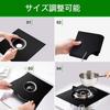 Gas Stove Cover, Gas Stovetop Mat, Protective Mat, Stain-Resistant, Rust-Resistant, Heat-Resistant, Oil-Splash-Resistant, Burn-Resistant, Flame-Retard