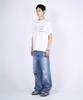 SLOWACID Distressed Wide Denim Pants [Blue]