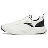 Comfortable Cushioning Slip Resistant Abrasion Resistant Breathable Low Top Running Shoes Men's White Black 112115536S-2