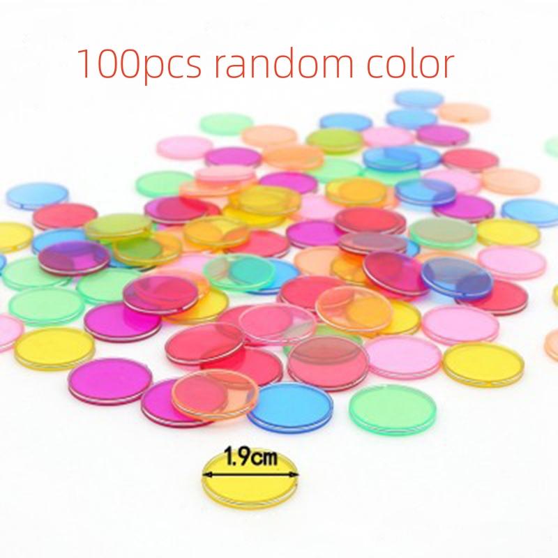 Montessori Magnetic Wands and Bingo Chips Games Color Counting and Sorting Learning Teaching Aids Educational Toys for Children