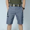 Men's Belted Multi Pocket Shorts  Outdoor Casual Sportswear Shorts