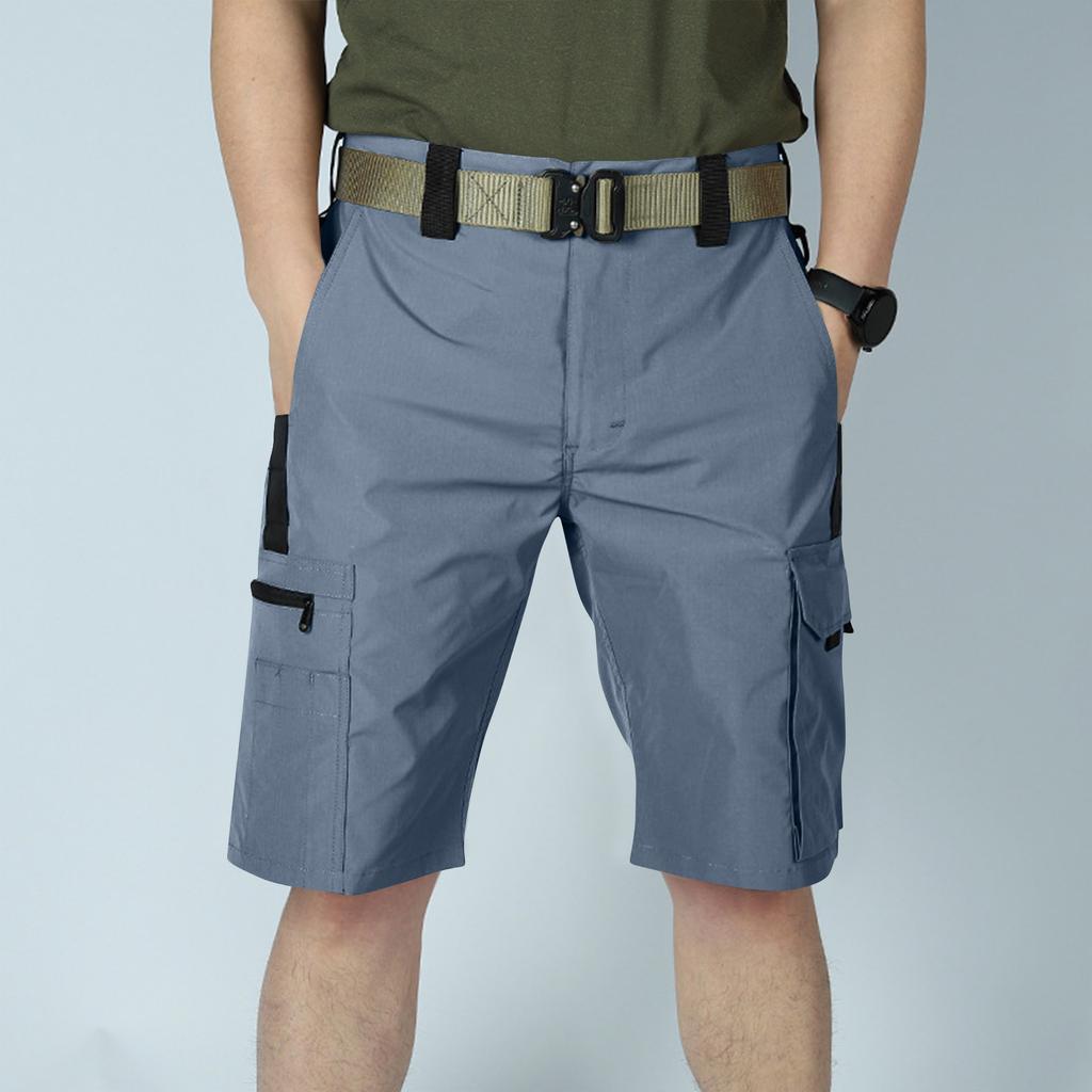 Men's Belted Multi Pocket Shorts Outdoor Casual Sportswear Shorts