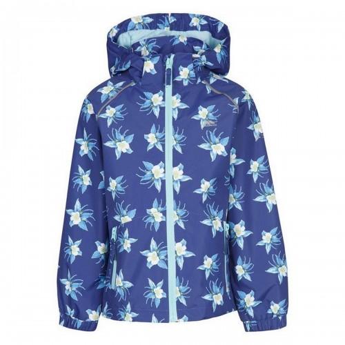 Trespass Girls Joyfull Flower Raincoat 9-10 Years bleu foncé