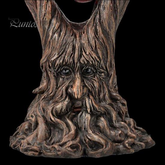 Halloween Herz Treeman Figurine Spooky Baum Hält Herz Harz Statue Skulptur Indoor Outdoor Garten Desktop Dekoration Ornament