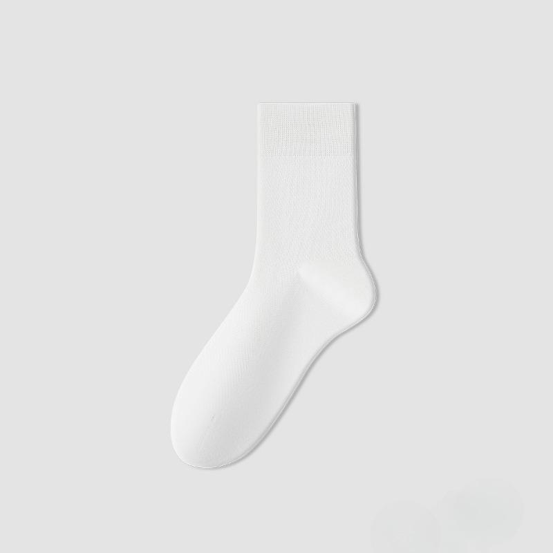 

Men s Summer Ultra Thin Cotton Bottom Non Slip Non Bone Breathable Ice Non Bone Non Odor Foot Socks 1 pair білий