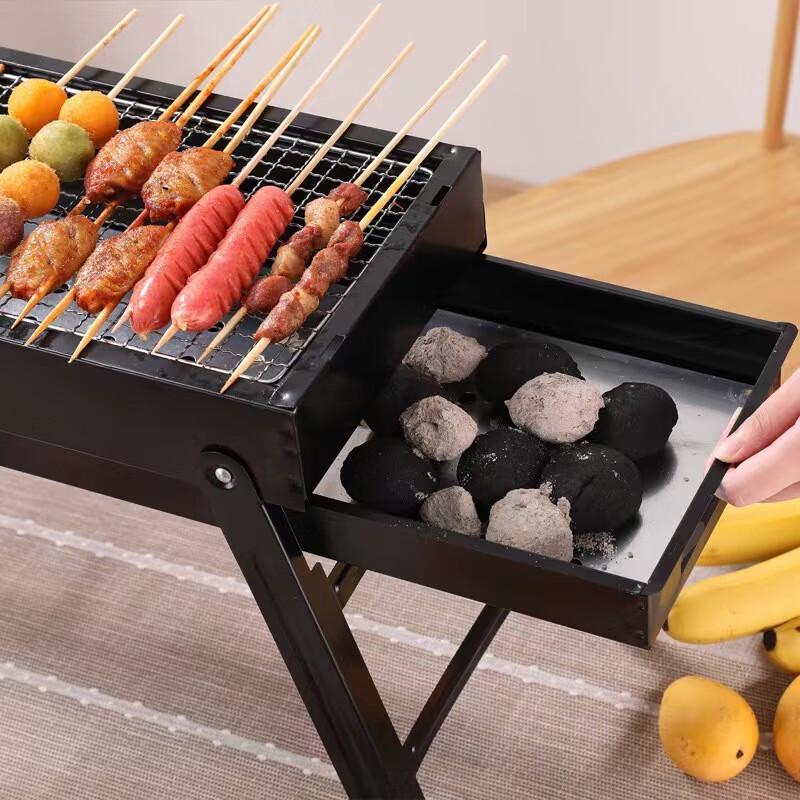 ZISIZ Portable Folding Smokeless BBQ Grill