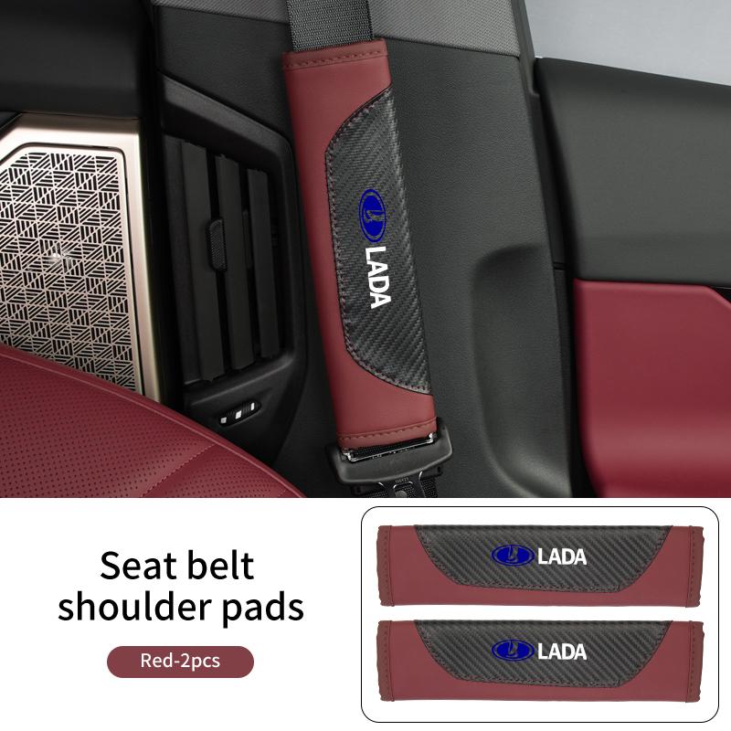 Car Safety Belt Shoulder Protection Cover Seat Belt Padding Pads For Lada Priora Sedan Sport Kalina Granta Vesta Niva Largus Vaz PP28