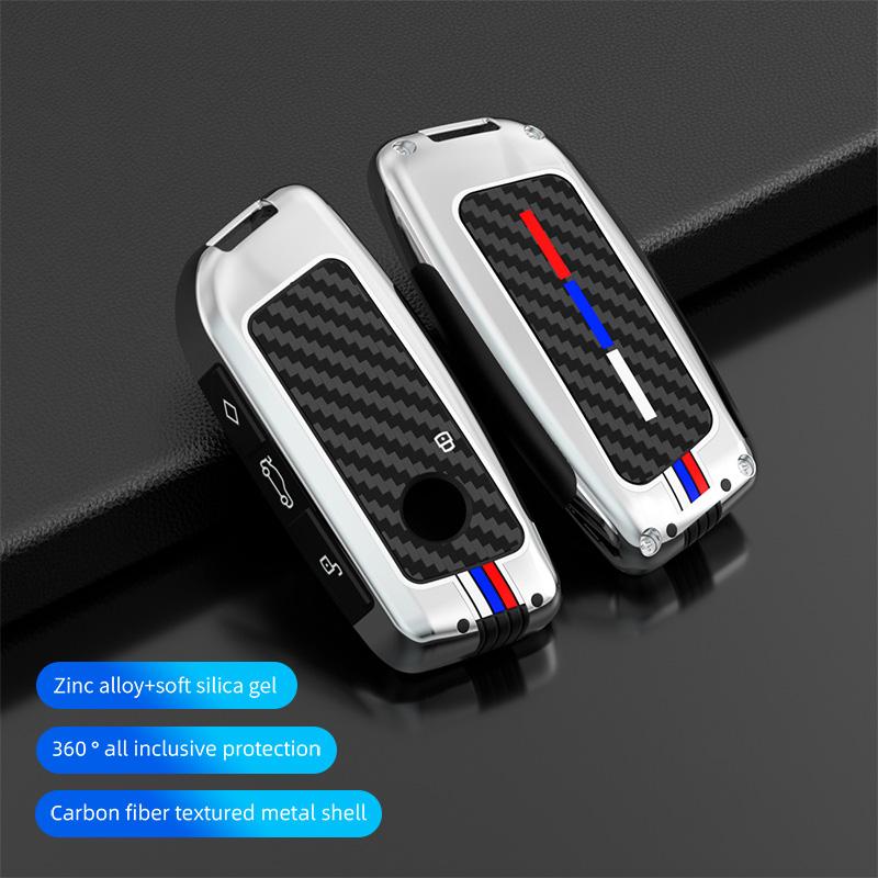 Zinc Alloy Car Key Case Cover Shell Fob for BMW I7 X7 G07 LCI IX I20 X1 U11 7 Series G70 G09 XM U06 G81 M3 2023 Car Accessories