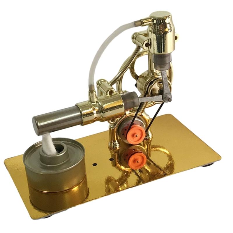 Physics Experiment Model Educational Metal Toy Stirling Engine Model Toy Perfect for Demonstrations & Classroom Props