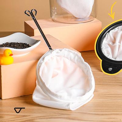 Fine Mesh Strainer Bag Traditional Thai Tea Food Removable with Zipper Coffee