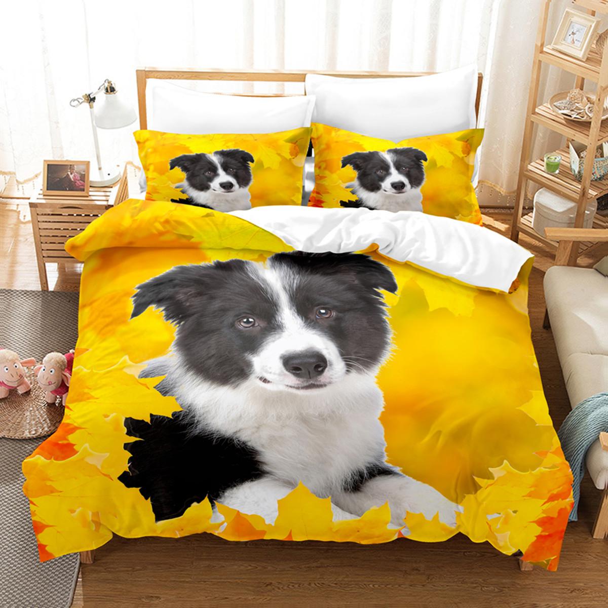 

English Bulldog Duvet Cover Sad And Tired Bulldog European Pure Breed Animal Room Home Decorative 3 Piece Bedding For Kid Women EU Single(135*200cm)3pcs