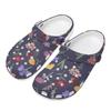 Unisex EVA Garden Clogs Art Printed Flexible Easy Clean Slip On Garden Yard Home Bathroom Casual Walking Outdoor Footwear Soft Fit