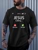 Christian Faith Unisexs Crew Neck Cotton T Shirt Jesus Calling Incoming Call Print Short Sleeve Casual Religious Street Fashion Top