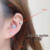 Chic Zirconia Magnetic Ear Clip: Elegant Rhinestone Cuff for Non-Pierced Ears