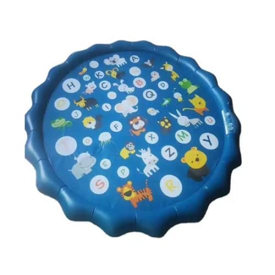Fountain Mat with Animal Print, 170cm, Large Inflatable Pool, Fountain Pool, Home Use, Parent-Child Play, Kids  Play Area, Garden