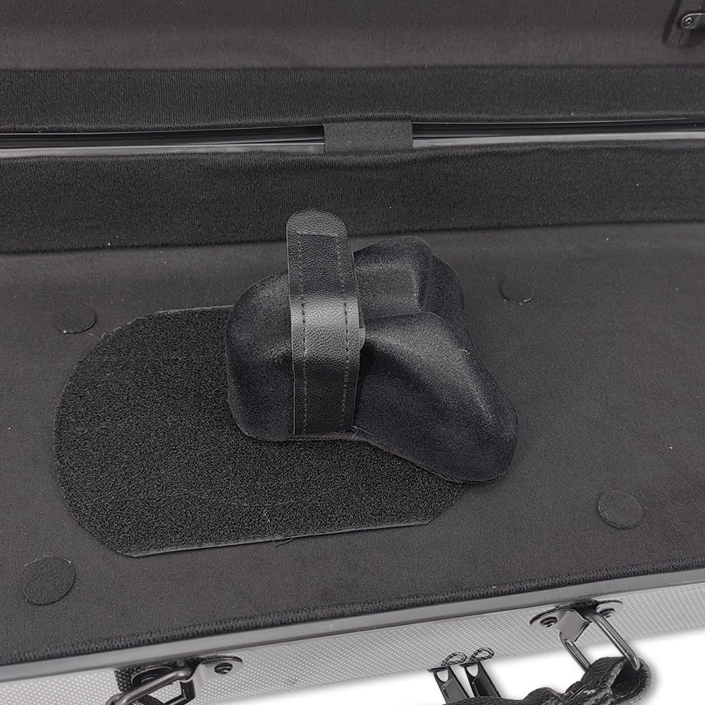 Cutie Violă YoungMonic 16 inch, Fibră de Carbon Dură, Rezistentă și Ușoară, pentru Viole 15-17 Inch, 2.5kg