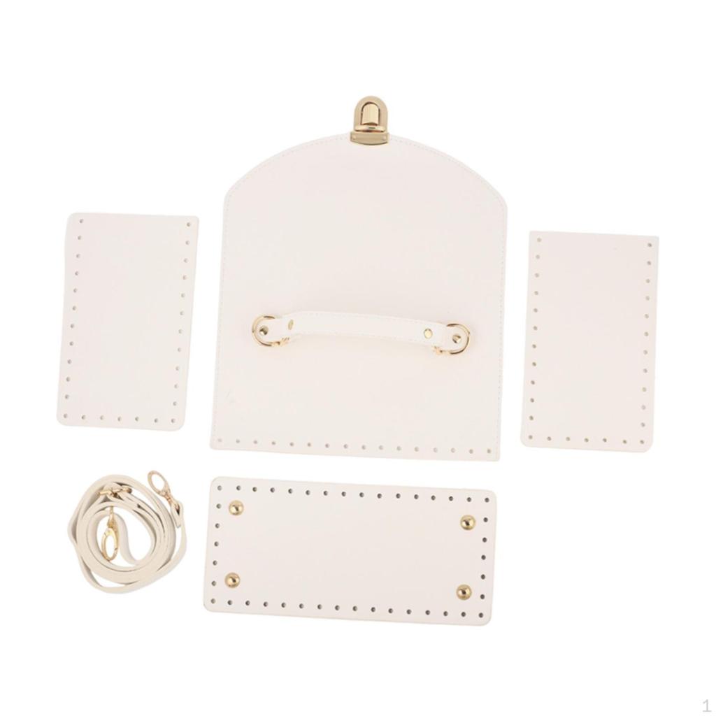 Bag Bases for Crochet Bottom /Shoulder Strap /Flap Cover/Lock Buckle DIY