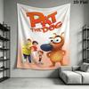 Pat the Dog Wall Hanging Printed Fabric Blanket Decorative Tapestries for Bedroom Living Room Home Decor