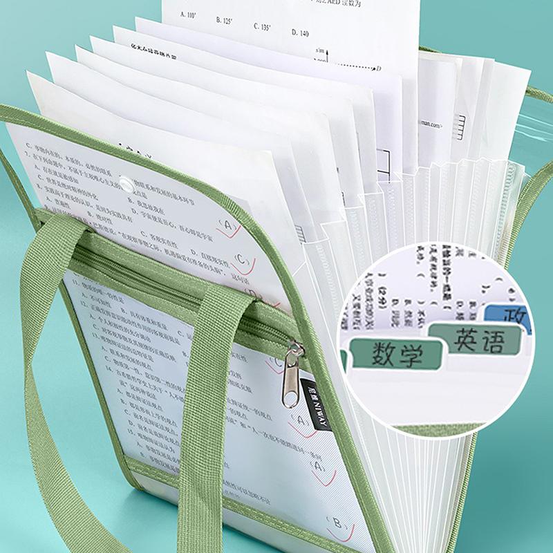 Dokumentenaufbewahrungstasche Großes Fassungsvermögen 13 Schichten Transparente Aktentasche Erweiterbar Verdickt Datenaufbewahrungstasche
