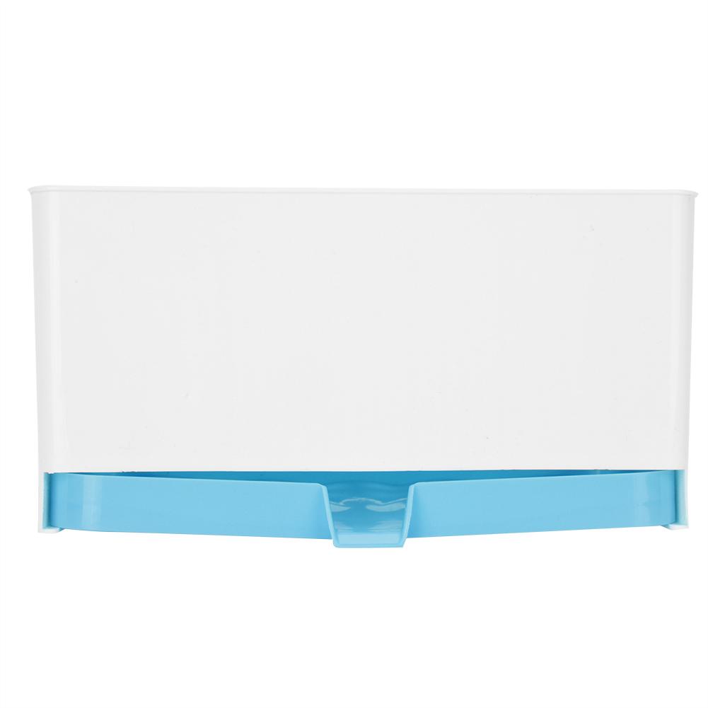 

Separated Washable Kitchen Draining Rack Spoon Chopsticks Storage Box Holder Organizer (Blue) синій