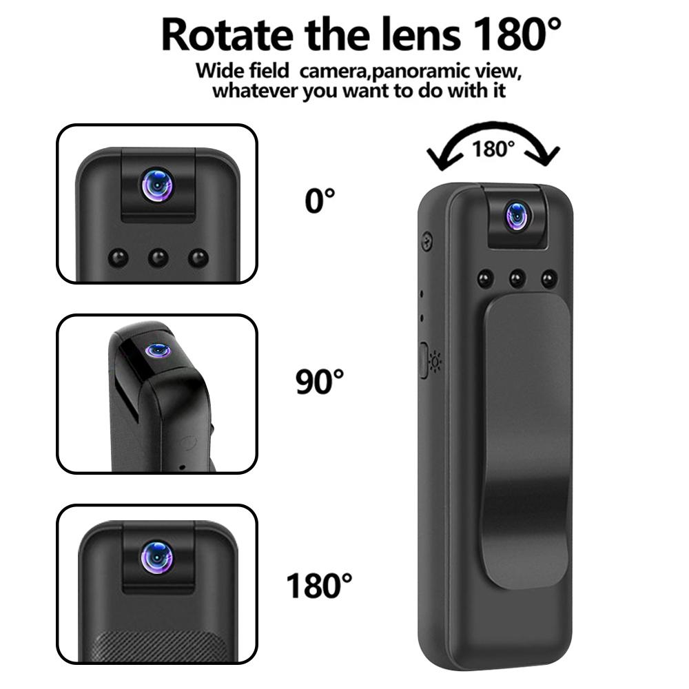 1080P HD Mini Camera WiFi Infrared Night Vision Body Cam Motion Detection Camera Digital Video Recorder Surveillance Camcorder