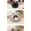 Enclosed Warm Long Plush Cat Ear Pet Bed For Cats And Dogs