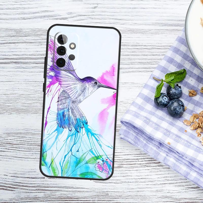 Hummingbird Cover For Samsung Galaxy A15 A25 A35 A55 A53 A33 A13 A52 A32 A12 A51 A71 A14 A34 A54 Case