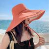 Double-Sided Wide Brim Sun Hat Foldable Sun Protection Hat Women Fisherman Hat  Sun Supplies