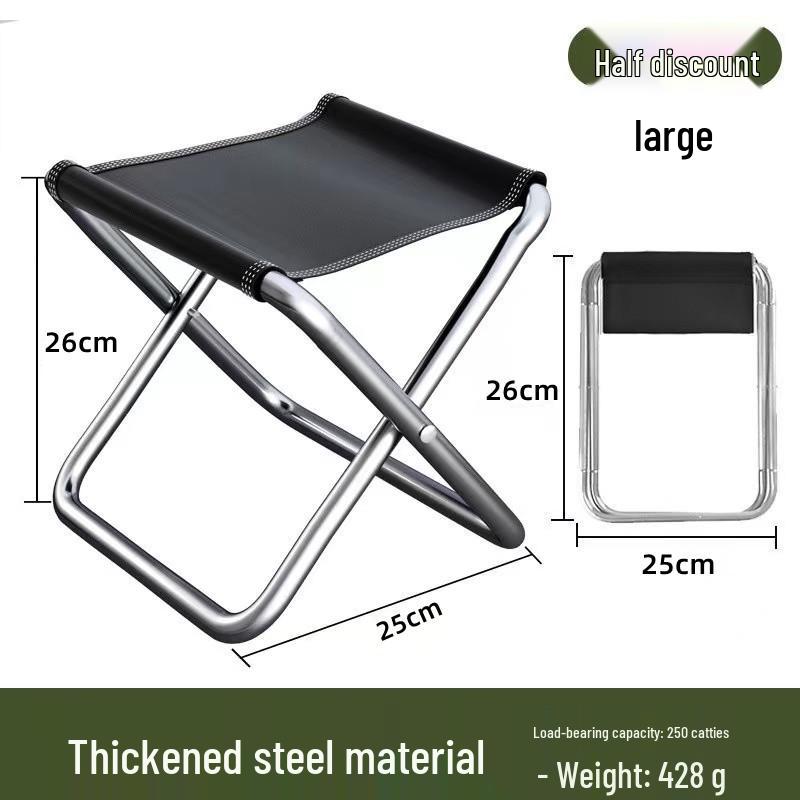 Compact Portable Folding Outdoor Chair for Camping, Picnic, and Fishing