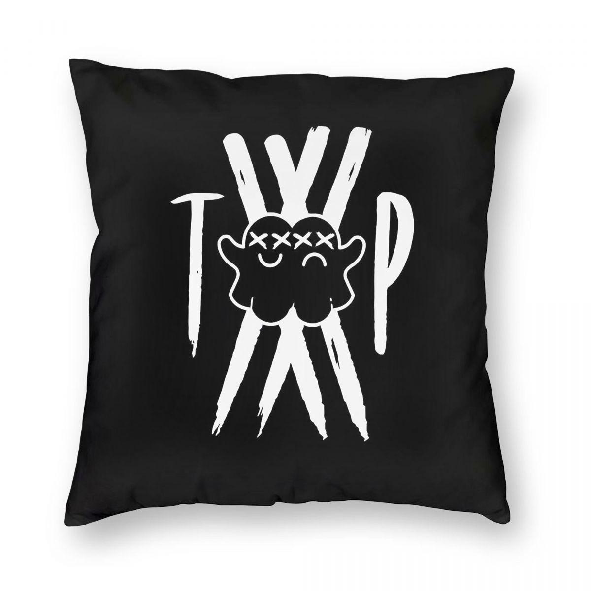 

Twin Paranormal Ghost Gang Pillowcase Polyester Linen Velvet Pattern Zip Decor Sofa Seater Cushion Case 12x12Inch