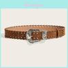 Modieuze Gesneden Metalen Gesp Dames Casual Suède Taille Riem Voor Mode Dagelijkse Kleding