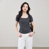 ESE-Y Women's 2026 Summer U-Neck Slim Fit Short Sleeve T-Shirt