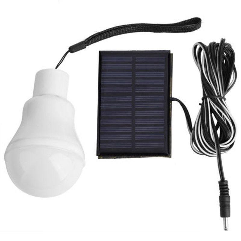 Outdoor Solar Powered Lamp Portable Led Bulb Rechargeable Camp Tent Night Fishing Emergency Light