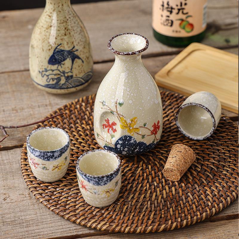 Japonský styl láhev na saké Kreativní Domácnost Ručně vyráběná láhev na alkohol Nápojová láhev Baňka Bar Kuchyňské doplňky 300 ml 2025 Nové