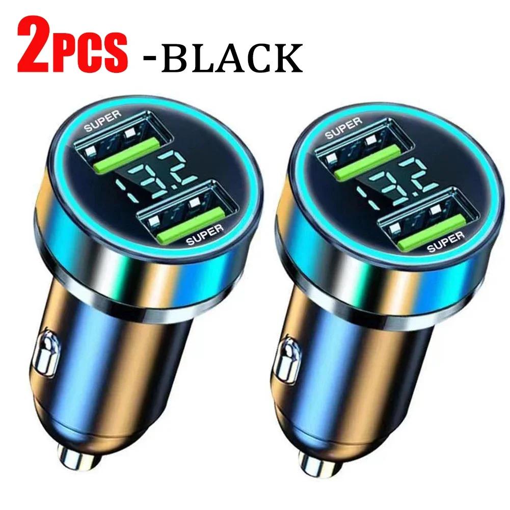 240W Samochodowa Super Szybka Ładowarka Podwójne Porty USB dla IPhone Samsung Telefon Szybka Ładowarka Adapter Ładowarki Samochodowe
