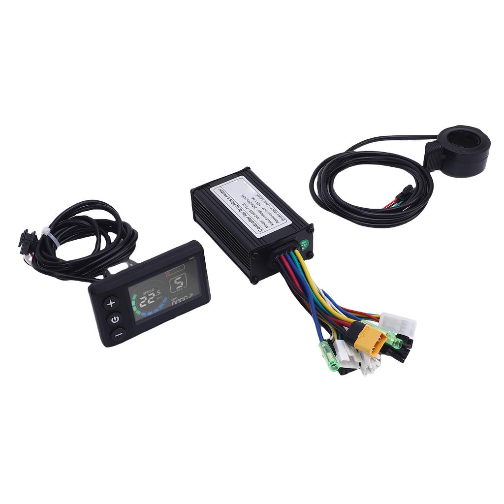 LCD Instrument and Controller Kit 36V 48V 15A 3 Mode Controller with LCD Display 130X Throttle Grip 