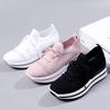 Casual sports shoes spring new fly-woven mesh women's shoes socks shoes comfortable and versatile low heels