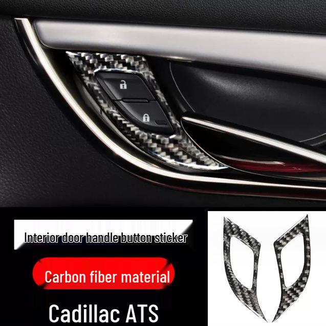 Cadillac ATSL Kohlefaser Interieurverkleidung: Konsole, Schalthebel, Luftauslass-Aufkleber