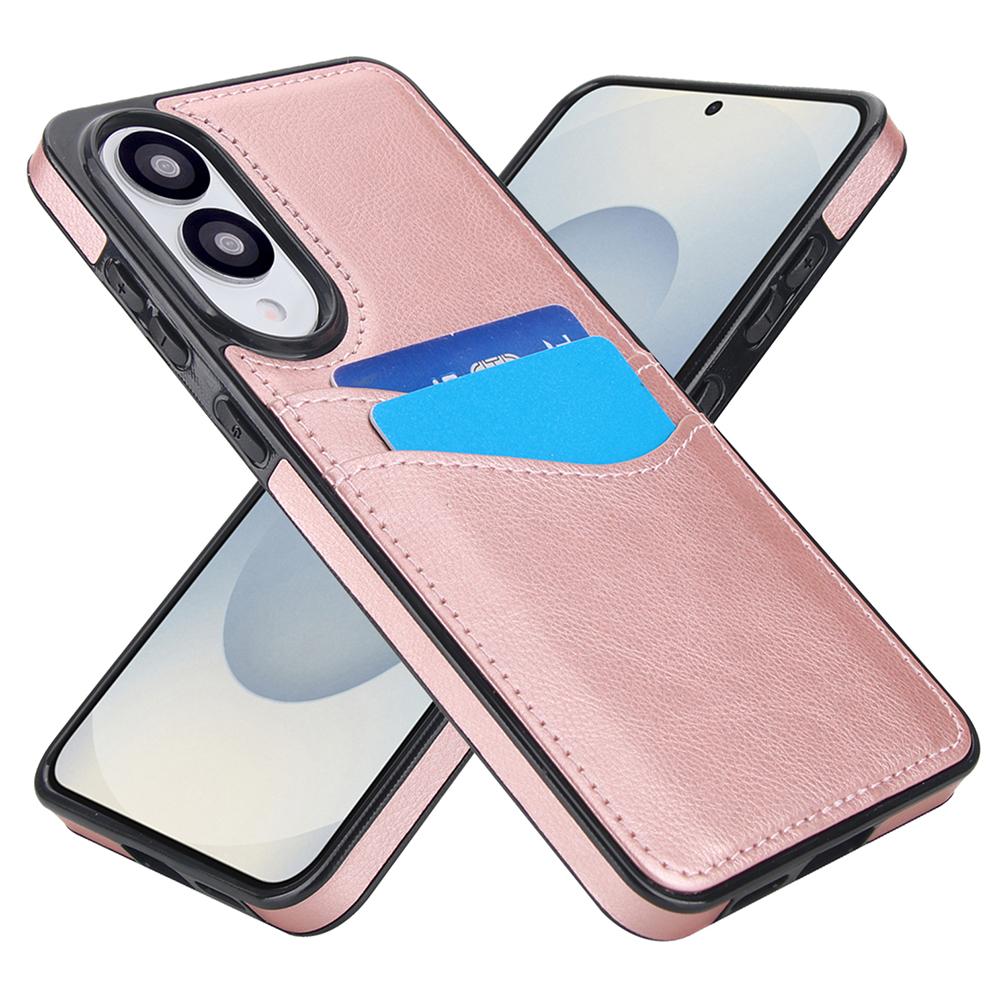 For Samsung Galaxy S25 Edge Case Card Slot Slim-Fit PU+TPU Mobile Cover