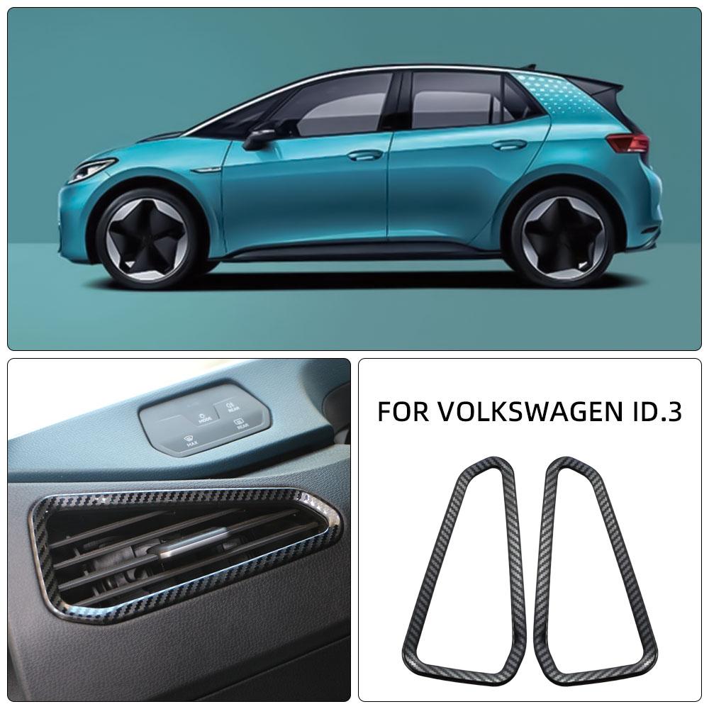 For Volkswagen VW ID3 ID.3 2020-2026 LHD AC Vent Trim Front Air Conditioning Outlet Frame Sticker Styling Interior Accessories