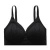 Cream Wireless Lace Bra with Adjustable Thin Straps Seamless and Breathable for Everyday Comfort