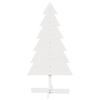 Christmas Tree for Decorating White 120 Cm Solid Pine Wood
