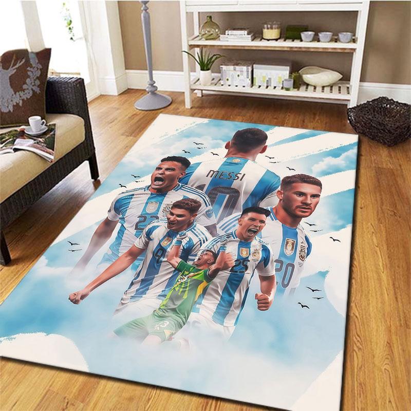 Argentina National Football Team Carpet Rug for Living Room Bedroom Home Sofa Decoration,Kids play Non-slip Floor Mat