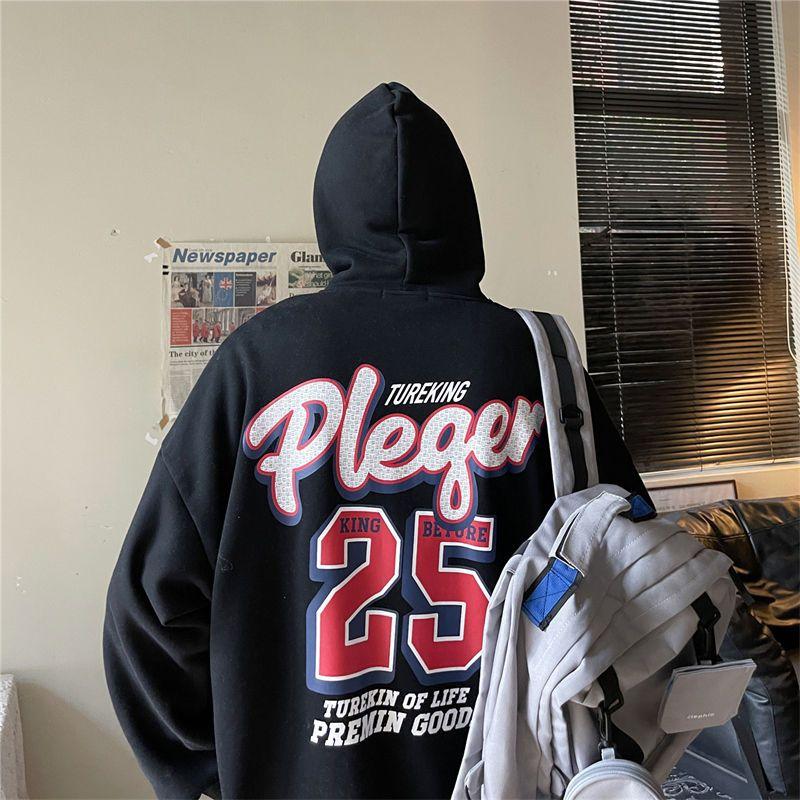 Hip Hop Hettegenser Herre Letter Print Sweatshirt Mote Streetwear Pullover Hettegensere Klær