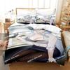 Kawaii Anime Genshin Impact Eula Lawrence Bedding Set Print With Pillowcase Bed Duvet Cover Single Double Queen Super King Size